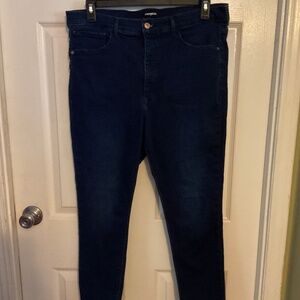 Express Cropped Skinny High Rise Jeans